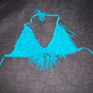 L Space Blue Bikini Top